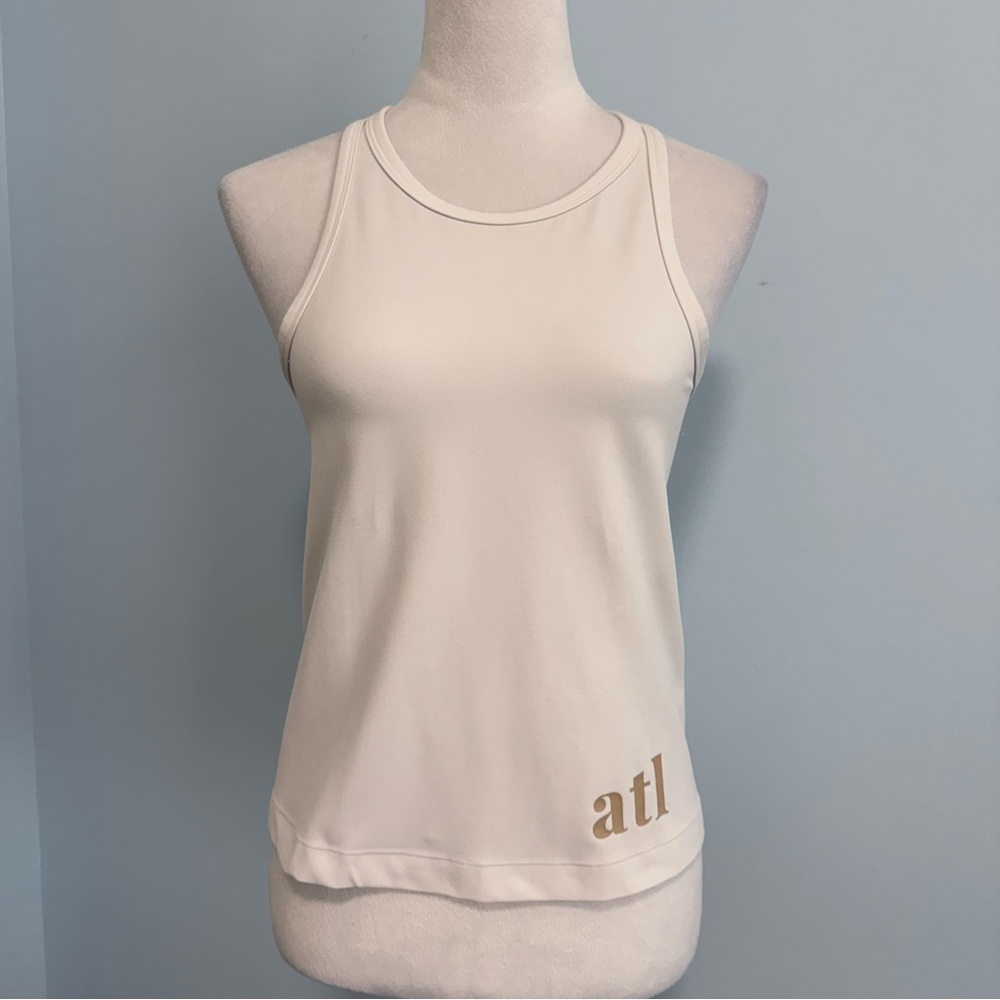 Lululemon Racerback White ATL Tank Size 10
